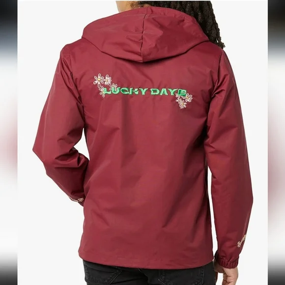 Lucky Daye Exclusive Coaches Jacket in Maroon Size XL